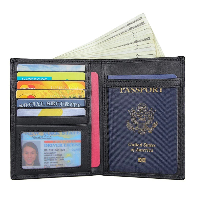 Portefeuille homme passeport