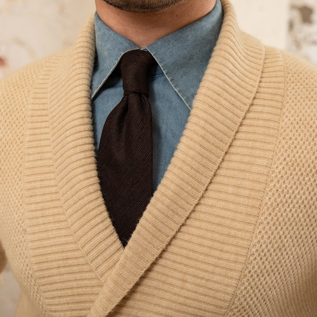 Cardigan Croisé Homme